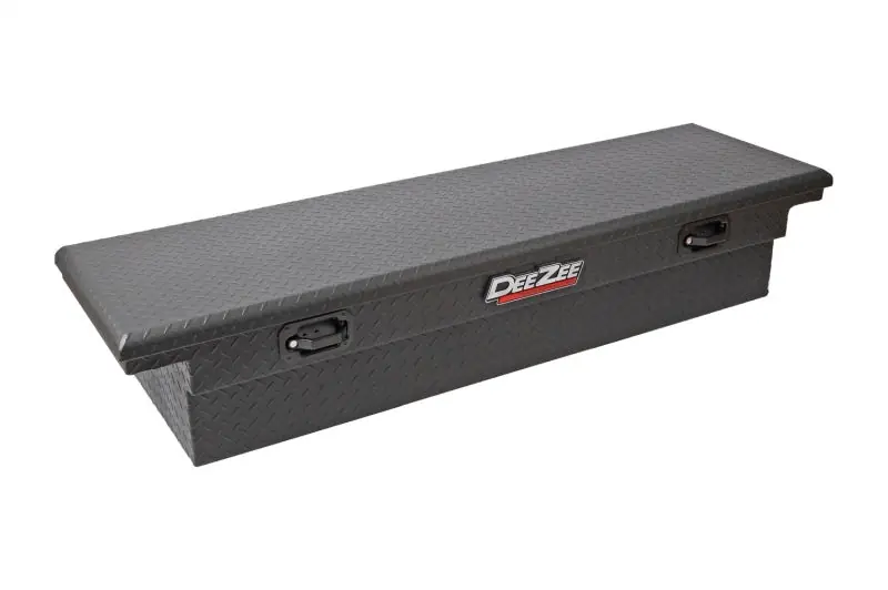Deezee Universal Tool Box - Red Crossover - Single Lid Black BT Pull Handle (Low/Txt Blk) Money Back Guarantee