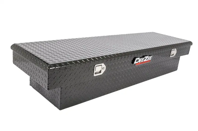 Deezee Universal Tool Box - Red Crossover - Single Lid Black BT Full Size Deal