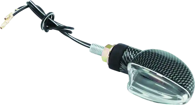 BikeMaster Ministalk Marker Light V-Shape Carbon/Clear Special Discount
