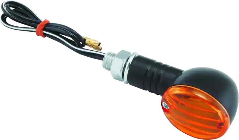 Order Now BikeMaster Ministalk Marker Light Round - Black/Amber