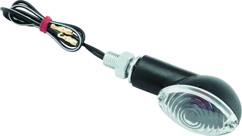 Fresh Stock BikeMaster Ministalk Marker Light Oval - Black/Clear