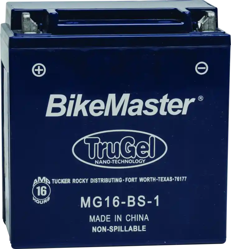 Authentic BikeMaster TruGel Battery MG16-BS-1
