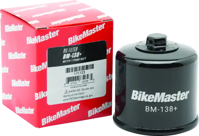 BikeMaster BM-138+ Oil Filter - Black Budget