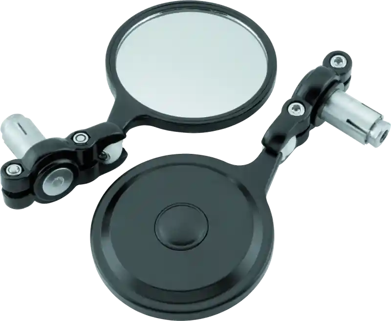 BikeMaster Barend Mirror Folding 7/18in Handlebars - Pair - Black Popular