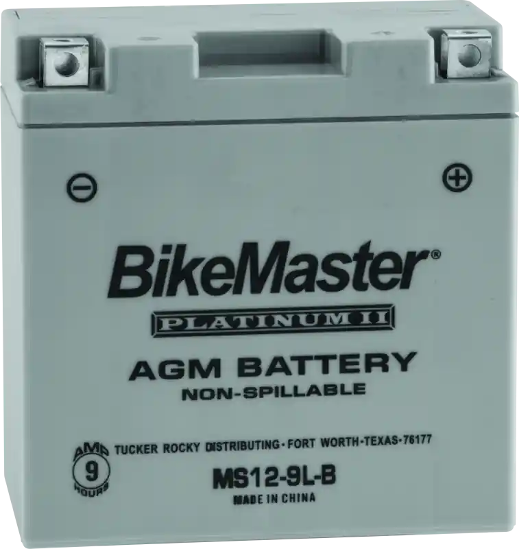 Professional Grade BikeMaster AGM Battery - MS12-9L-B