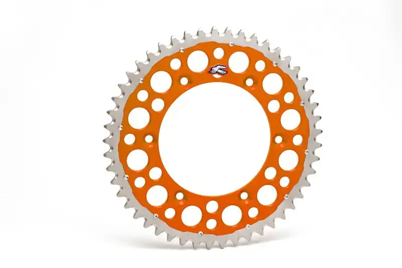 Certified Renthal 21-23 KTM 450 Rally Factory Replica/Race Replica Rear Twinring - Orange 520-48P Teeth