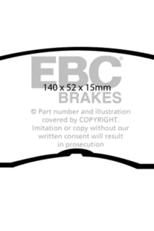 Genuine EBC 91-92 Toyota MR2 2.0 Turbo Yellowstuff Front Brake Pads