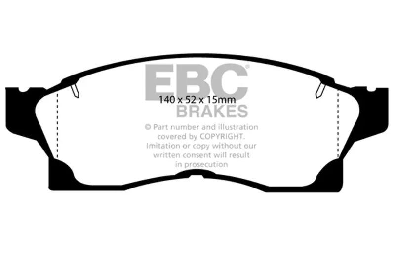 Genuine EBC 91-92 Toyota MR2 2.0 Turbo Yellowstuff Front Brake Pads