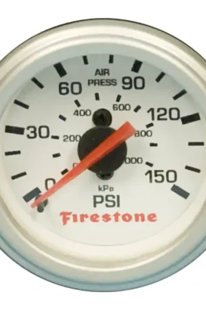 Latest Firestone Replacement Single Pressure Gauge - White Face (For PN 2225 / 2229 / 2196) (WR17609181)