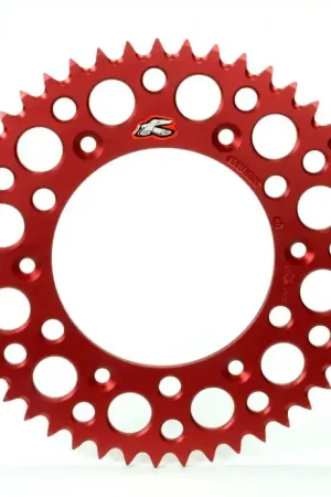 Handmade Renthal 04-16 Honda CRF250X/ 87/90-91 CR250R/ 2004 CR125R Rear Grooved Sprocket - Red 520-53P Teeth