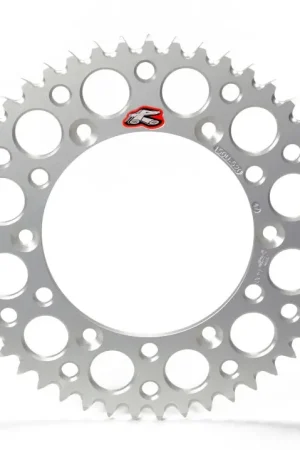Top Pick Renthal 23+ KTM 350 EXC-F/450SMR/690 Enduro/Husq Rear Grooved Sprocket - Silver 520-46P Teeth