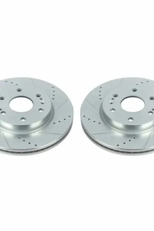 Power Stop 19-20 Chevrolet Silverado 1500 Front Evolution Drilled & Slotted Rotors - Pair Popular