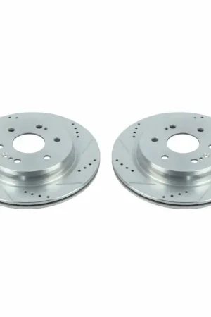 Power Stop 19-20 Chevrolet Silverado 1500 Rear Evolution Drilled & Slotted Rotors - Pair Free Shipping