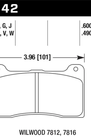 Hawk Wilwood 7816 HP+ Race Brake Pads Instant Buy