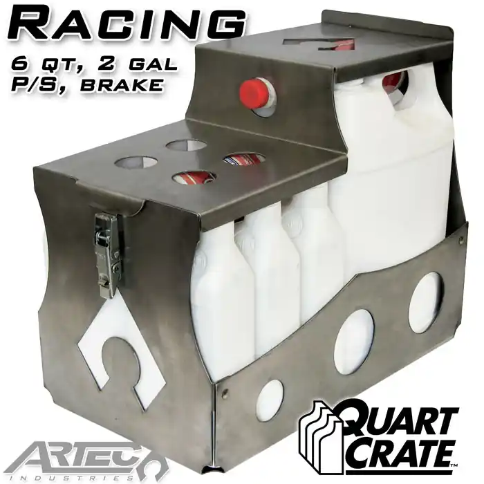 Racing Quart Crate 6 Qts Brake P/S 2 Gallons Artec Industries Budget