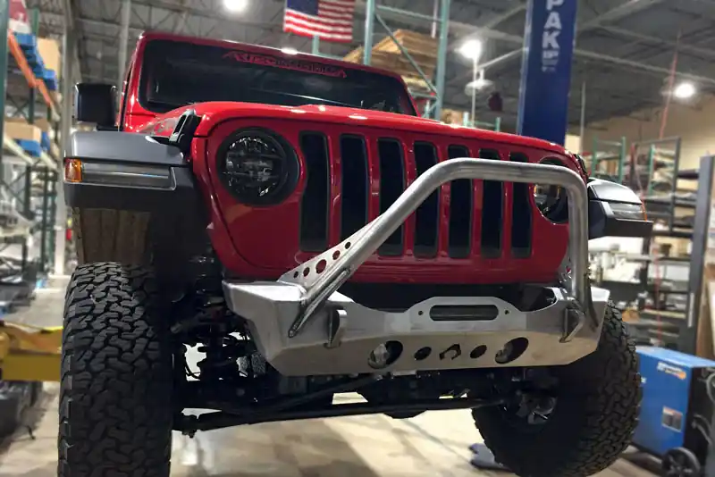No Minimum Order NightHawk Jeep JL Front Bumper W/Mid Tube Stinger Bare Artec Industries