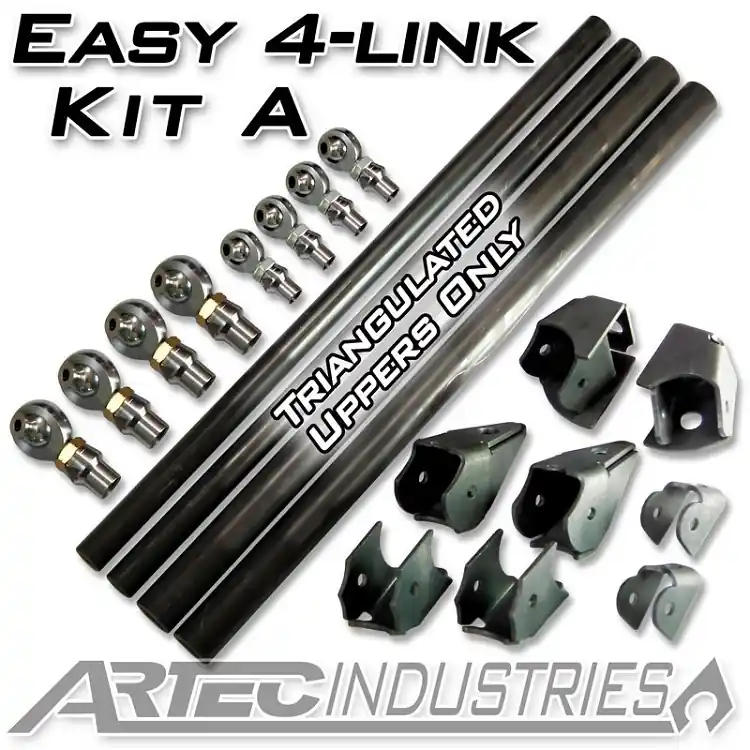 Worldwide Shipping Easy 4 Link Kit A No Tube 7/8 Inch and 1.25 Inch Rod Ends Artec Industries