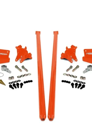 Special Discount 2011-2019 Chevrolet / GMC 58 inch Bolt On Traction Bars 4 inch Axle Diameter M&M Orange