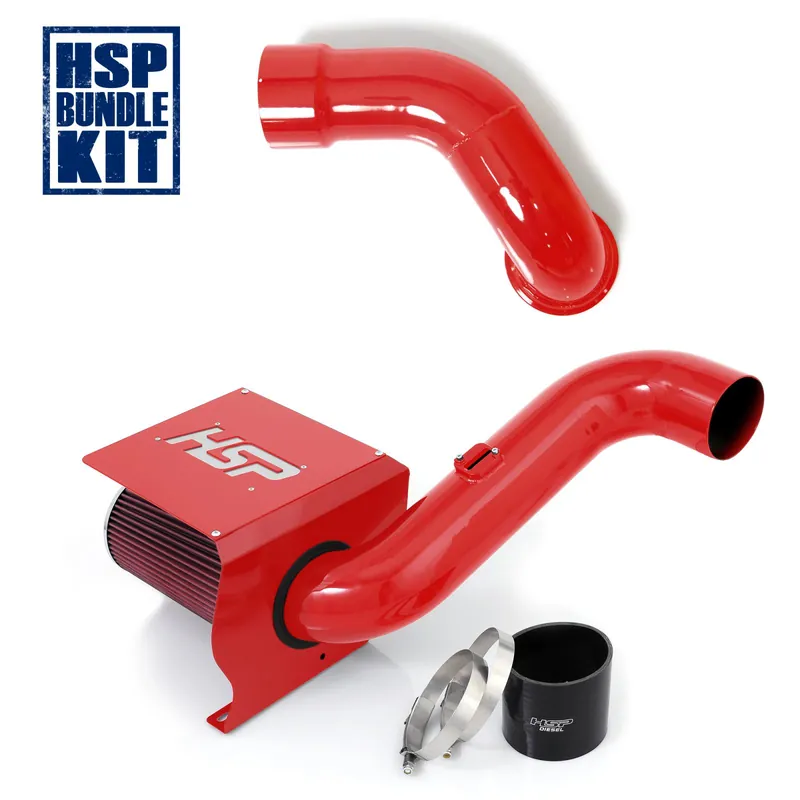 2007.5-2010 Chevrolet / GMC Cold Air Intake Bundle Blood Red HSP Diesel High Quality