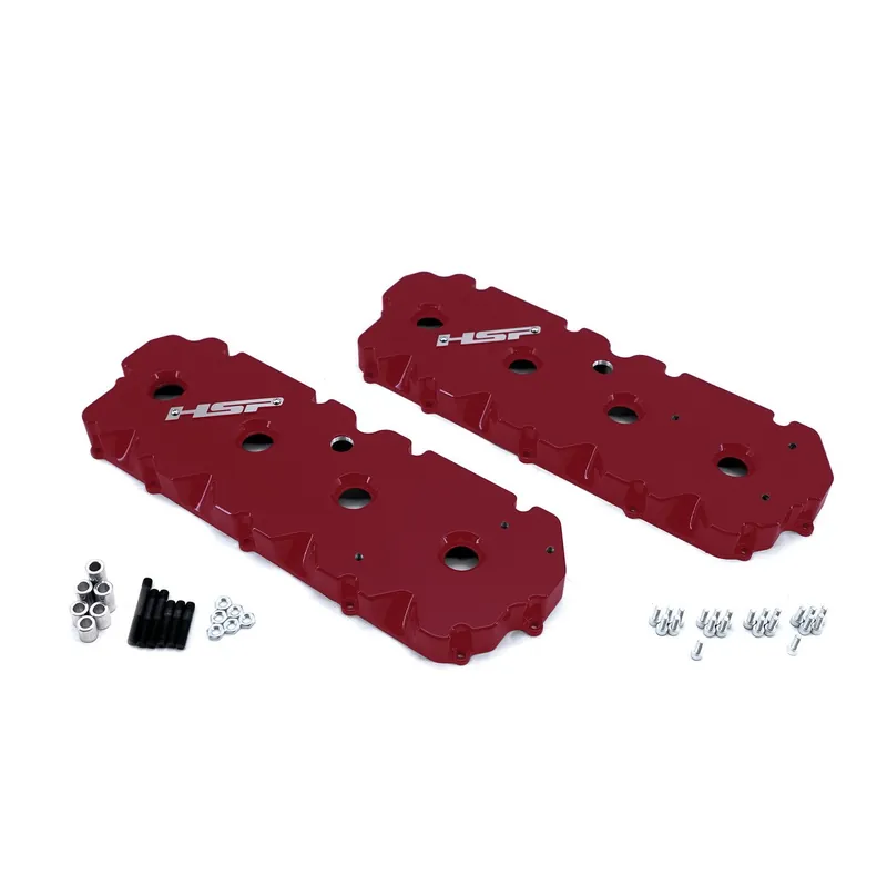 Shop Now 2001-2004 Chevrolet / GMC Billet Valve Covers Illusion Cherry
