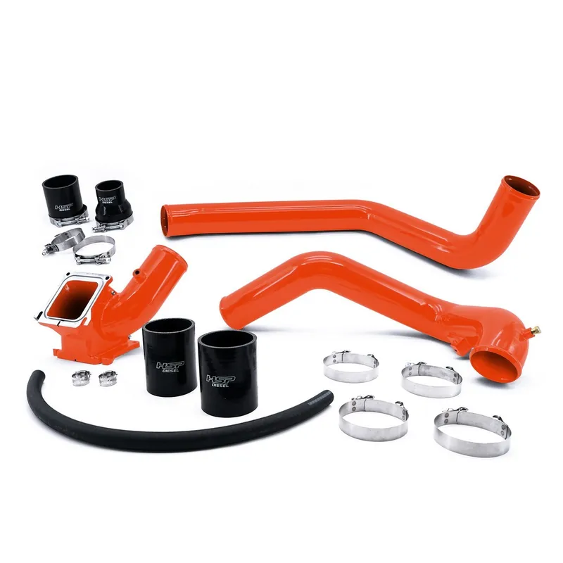 Luxury 2006-2010 Chevrolet / GMC Intercooler Charge Pipe Bundle M&M Orange