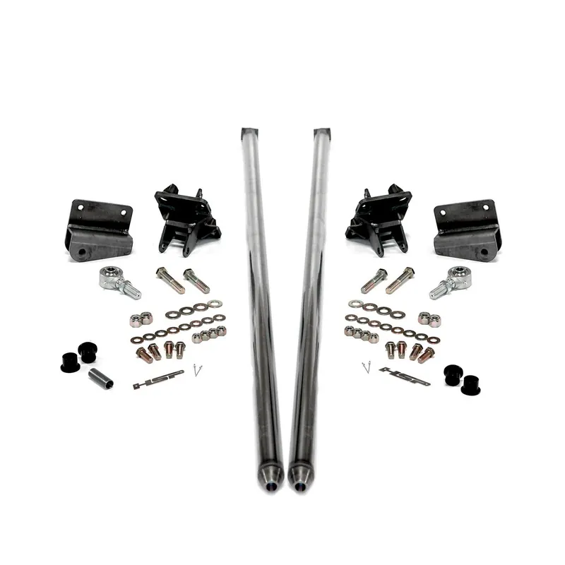 Bargain 2001-2010 Chevrolet / GMC 58 inch Bolt On Traction Bars 3.5 inch Axle Diameter Raw