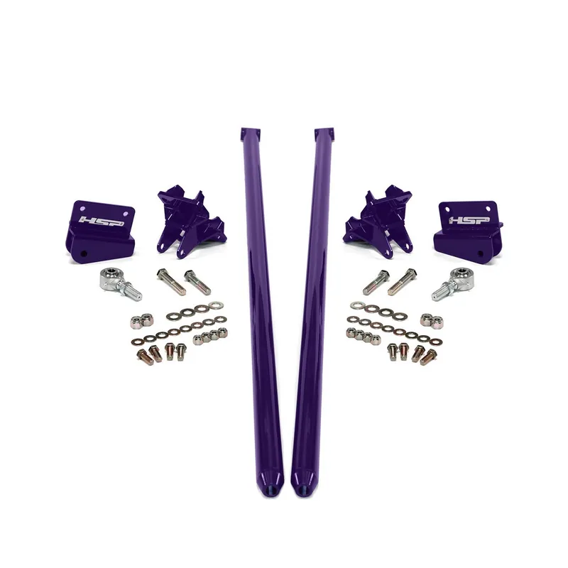 Factory Price 2001-2010 Chevrolet / GMC 58 inch Bolt On Traction Bars 3.5 inch Axle Diameter Illusion Purple