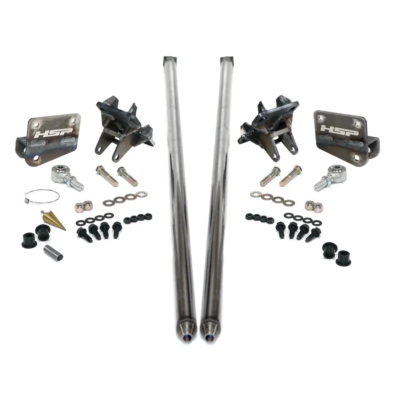 HSP Traction Bars For 2017.5-2022 Ford Powerstroke 6.7 Liter F350 SRW Crew Cab Long Bed-RAW Hassle-Free Returns