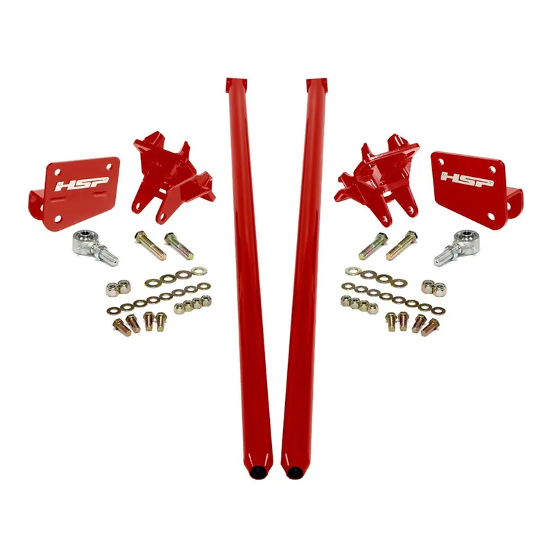 HSP Traction Bars For 2017.5-2022 Ford Powerstroke 6.7 Liter F250 Regular Cab Long Bed-Flag Red Save Now