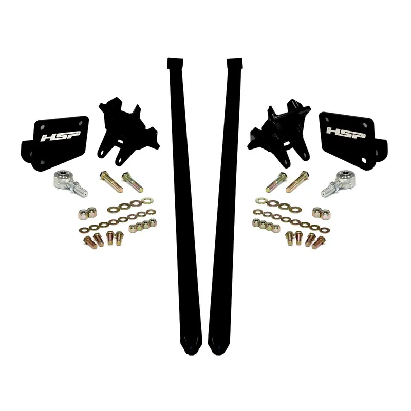 HSP Traction Bars For 2011-2017 Ford Powerstroke 6.7 Liter F250 F350 SRW Regular Cab Long Bed-Silk Stain Black Original