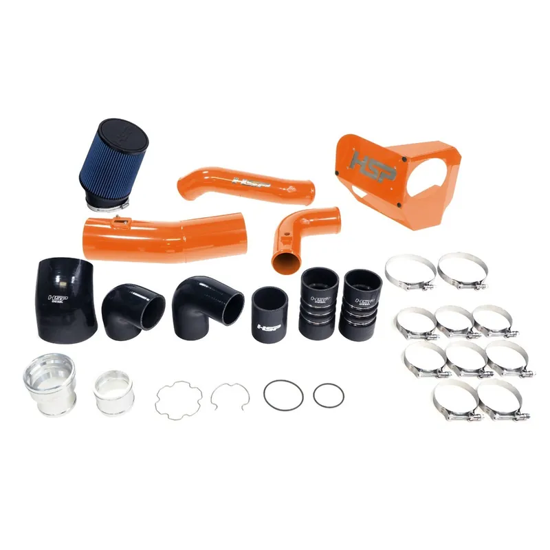 Grab Now HSP Intake And Intercooler Bundle Kit For 2020-2022 Ford Powerstroke F250/350 6.7 Liter-M&M Orange