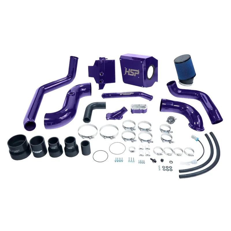 Exclusive Offer HSP Deluxe No Bridge/ With Cold Side Bundle Kit For 2004.5-2005 Silverado/Sierra 2500/3500-Illusion Purple