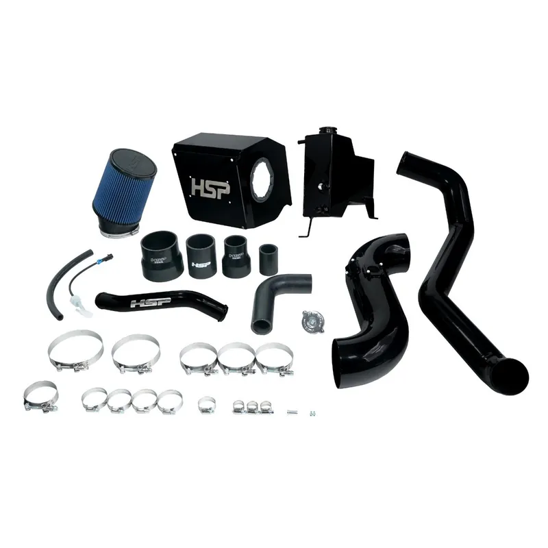 Authentic Deluxe No Bridge/Cold Side Bundle Kit For 2015-2016 Chevrolet/GMC-Silk Satin Black HSP Diesel