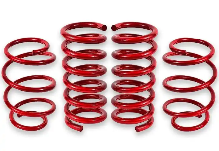 Money Back Guarantee Jeep Renegade/Compass 2 Inch Lift Springs 15-Present Renegade 17-Present Compass Red Powdercoat American Trail Products