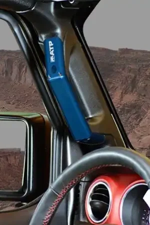 Jeep JL Billet Grab Handles 18-Pres Wrangler JK Blue American Trail Products Hot Deal