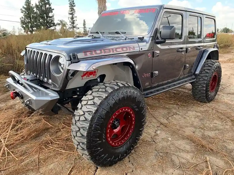 Grab Now Jeep JL Side Step Rock Slider For 18-Pres Wrangler JL Black Powder Coated American Trail Products