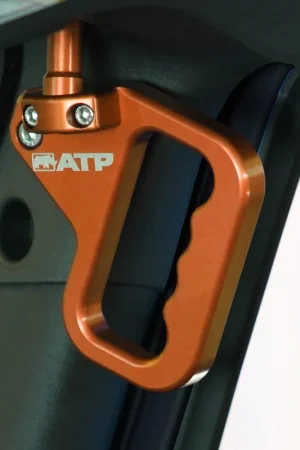 Jeep JK Grab Handles 07-18 Wrangler JK 2/4 Door Front Aluminum Orange American Trail Products One Day Deal