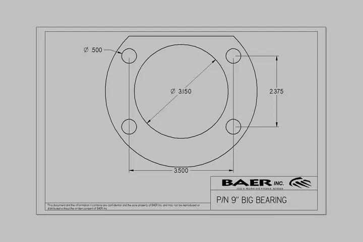 Brake System 11.65 Inch Rear IronSport with Park Brake (NON-Staggered Shocks) Ford 9 Inch BAER Brakes Low Price