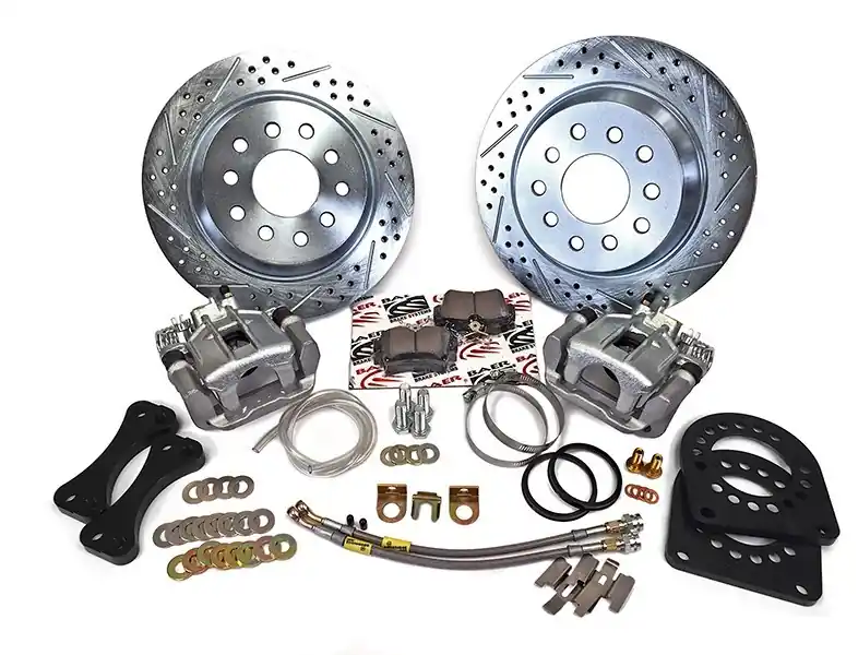 Brake System 11.65 Inch Rear IronSport with Park Brake And Staggered Shocks GM 10-12 Bolt BAER Brakes Brand New