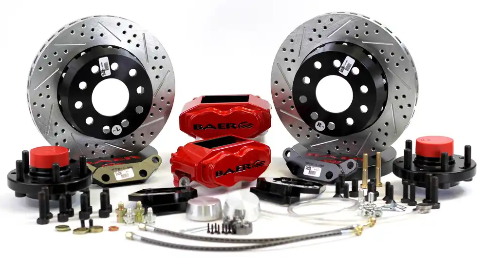 Fan Favorite Brake System 11 Inch Front SS4+ Red 73-74 Mopar/Dodge/Plymoutn E and B Body BAER Brakes