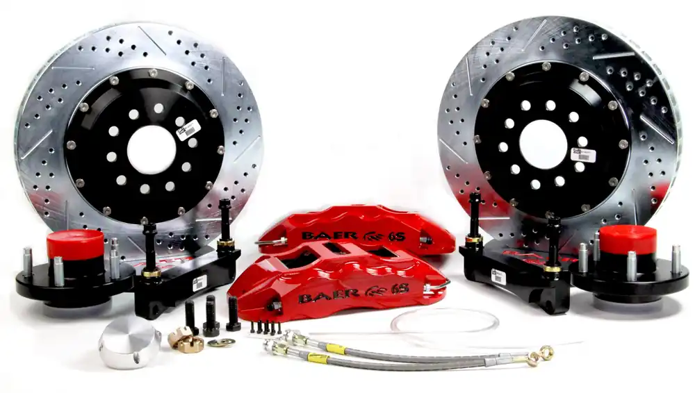 Direct From Factory Brake System 14 Inch Front Extreme+ Red 73-74 Mopar/Dodge/Plymouth E And B Body BAER Brakes