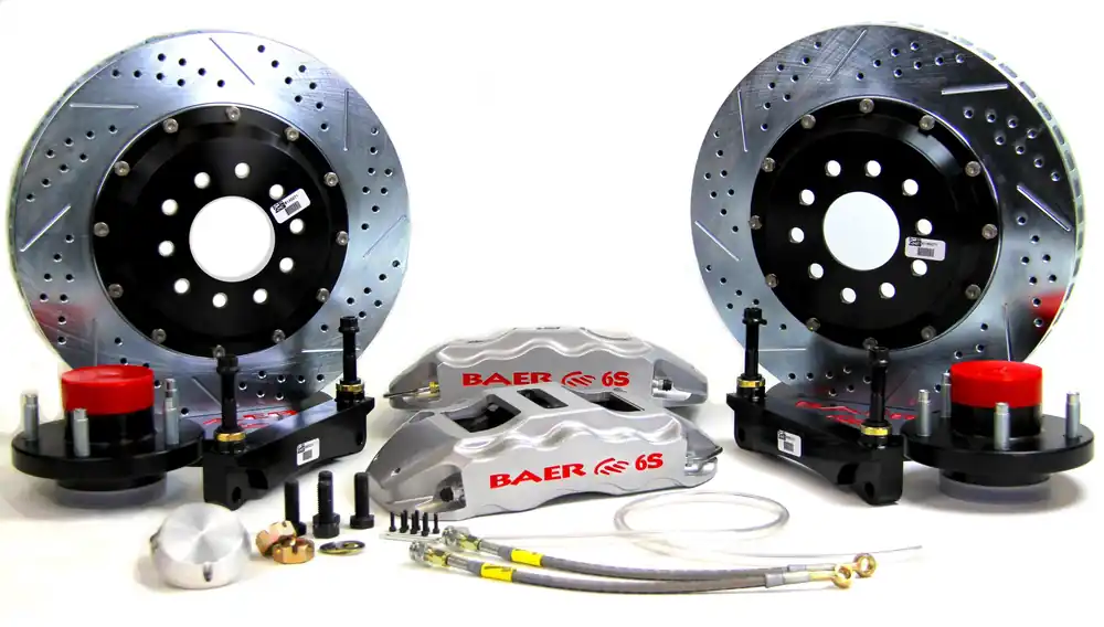 Brake System 15 Inch Front Extreme Silver 04-08 F150 RWD BAER Brakes Crafted