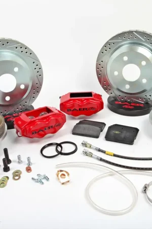 Best Price Brake System 12 Inch Rear SS4 with Park Brake Red Ford 9 Inch Big Bearing 5 on 4.5 BAER Brakes