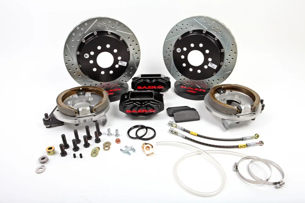 Brake System 13 Inch Rear SS4+ w/Park Brake Black 60-69 Lincoln Continental BAER Brakes Mega Sale