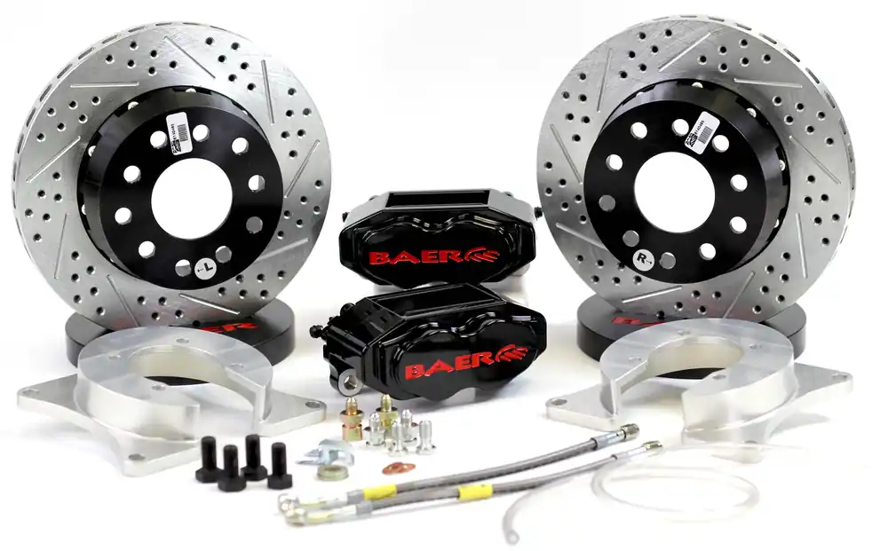 One Day Deal Brake System 11 Inch Rear SS4+ No Park Brake Black Ford 9 Inch BAER Brakes