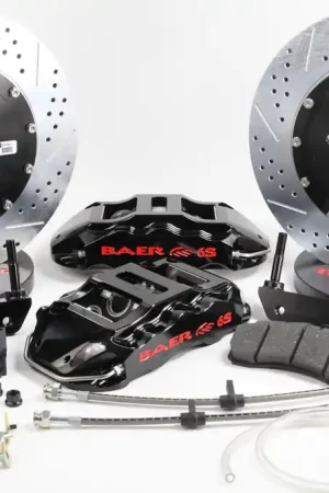 Affordable Brake System 14 Inch Front Extreme+ Black 04 Pontiac GTO BAER Brakes