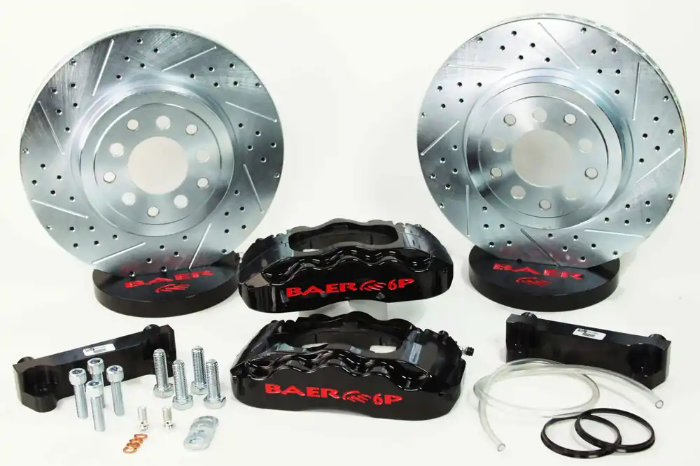 Brake System 14 Inch Front Extreme+ Black 06-09 Chevy TrailBlazer SS BAER Brakes Final Sale