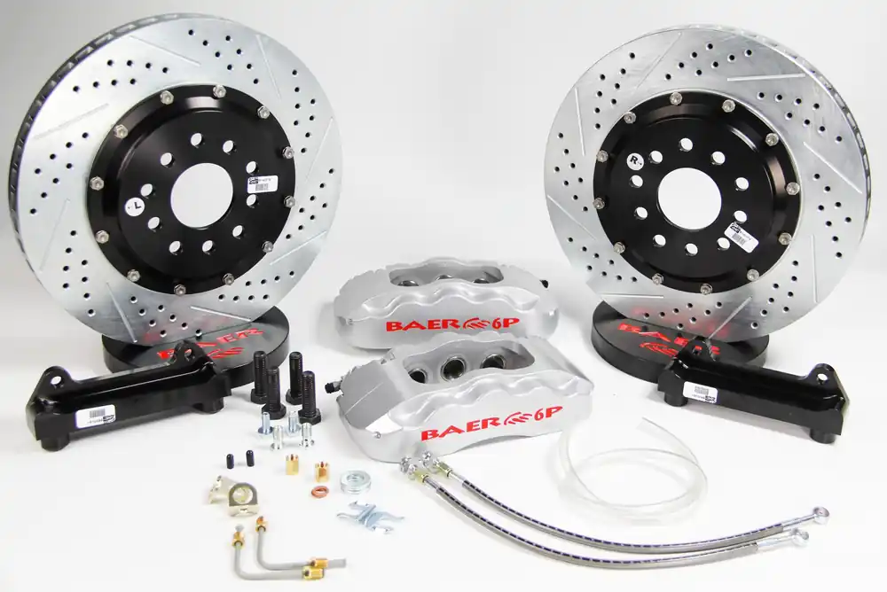 Brake System 14 Inch Front Pro+ Silver 88-96 GM Y Body BAER Brakes Reduced Price