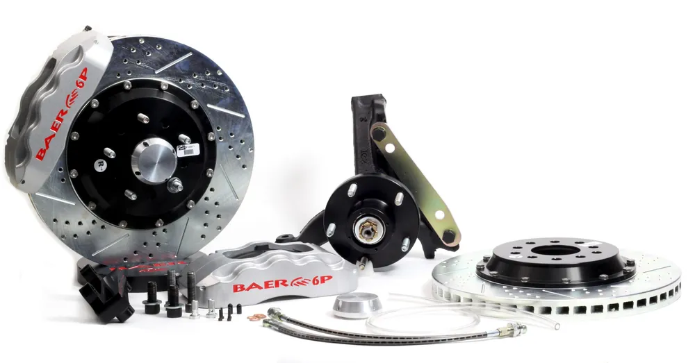 Brake System 14 Inch Front Pro+ Silver 78-87 GM G Body BAER Brakes Limited Time