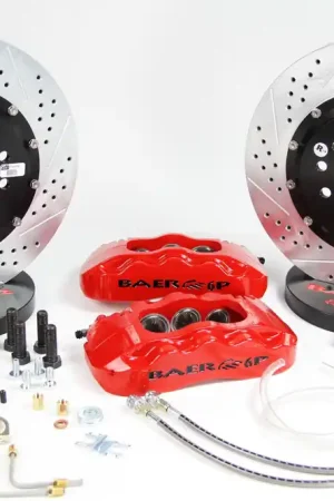 Bargain Brake System 14 Inch Front Pro+ Red 06-08 Pontiac G8 BAER Brakes